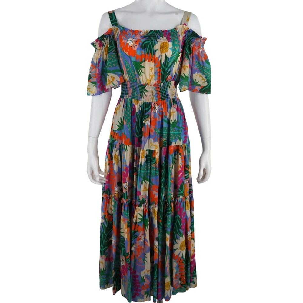 Jessie Liu Silk Floral Dress